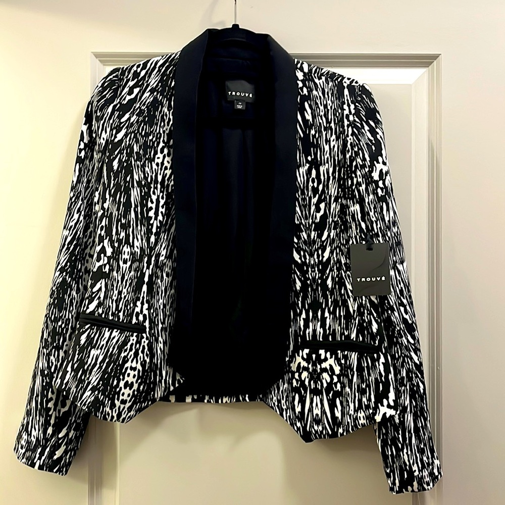 Black and White Blazer